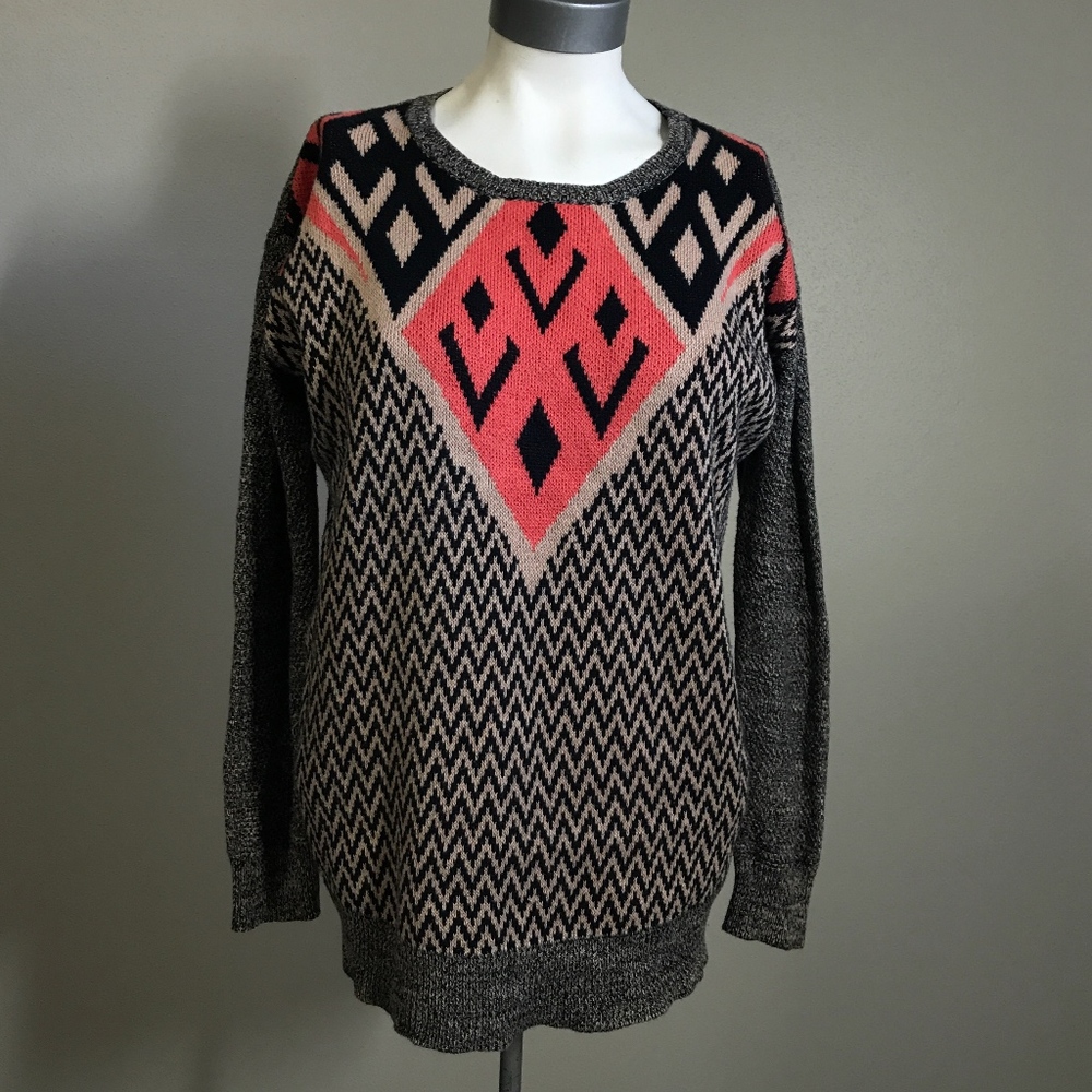 Ecote Urban Outfitters Chevron Tribal Sweater